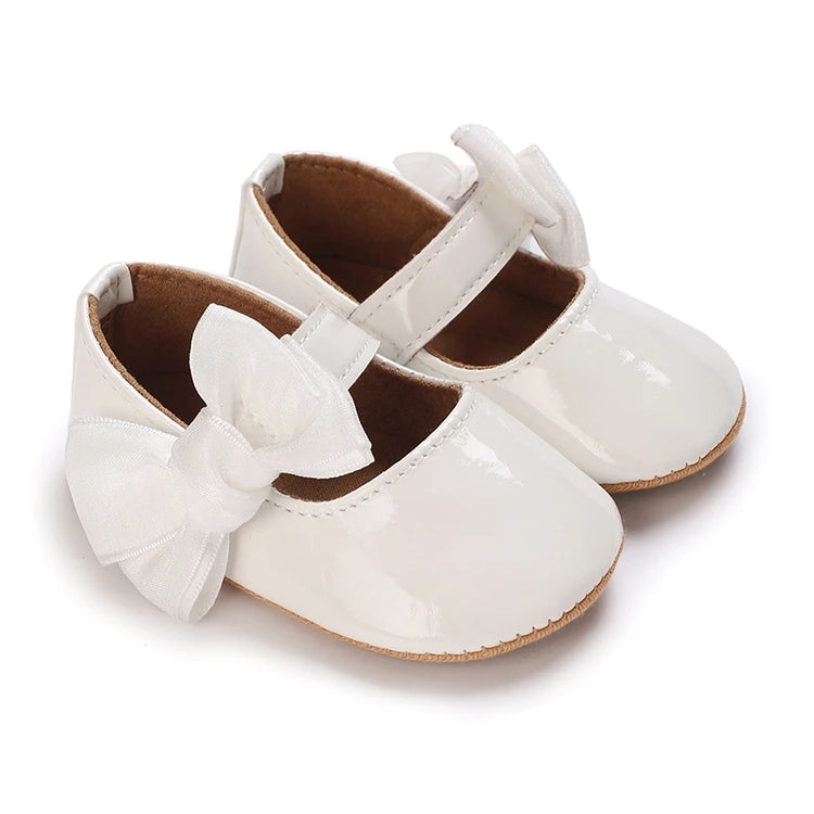 Adorable Baby Girls Bowknot Soft Sole Flats – Non-Slip First Walker Princess Shoes for Summer
