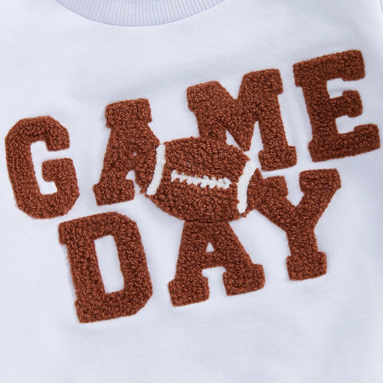 π§ Baby Boy 2Pcs Football Outfit β Sweatshirt + Trousers Set