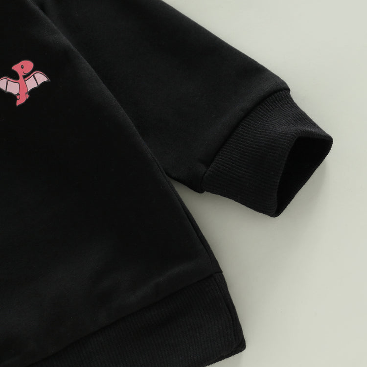 Toddler Unisex Winter Hoodie Cute Animal Patterned Fleece Pullover with Kangaroo Pocket for Little Boys and Girls