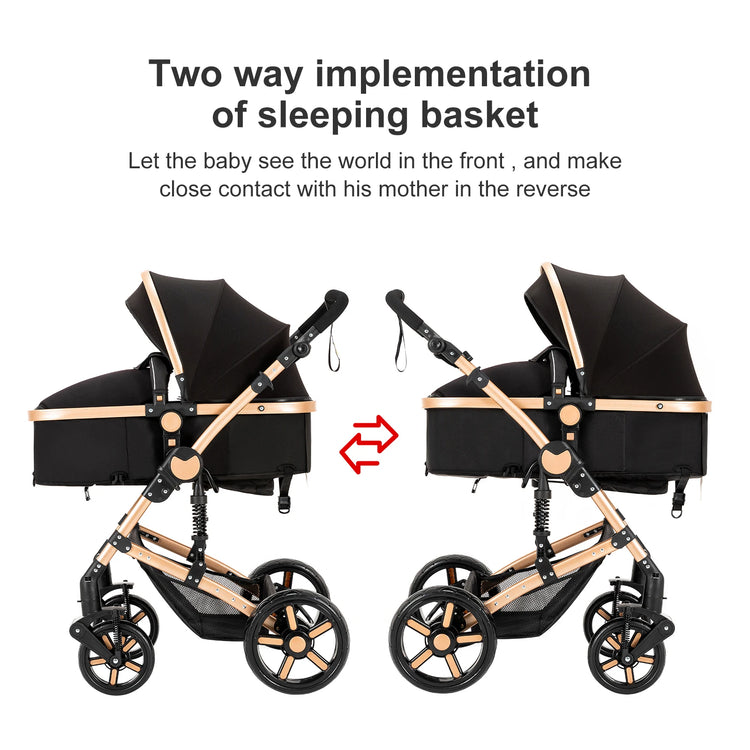 High quality newborn Lightweight Baby Stroller Folding Cart Comfort Baby Stroller 3 in 1 Child Safety Seat With ISOfix
