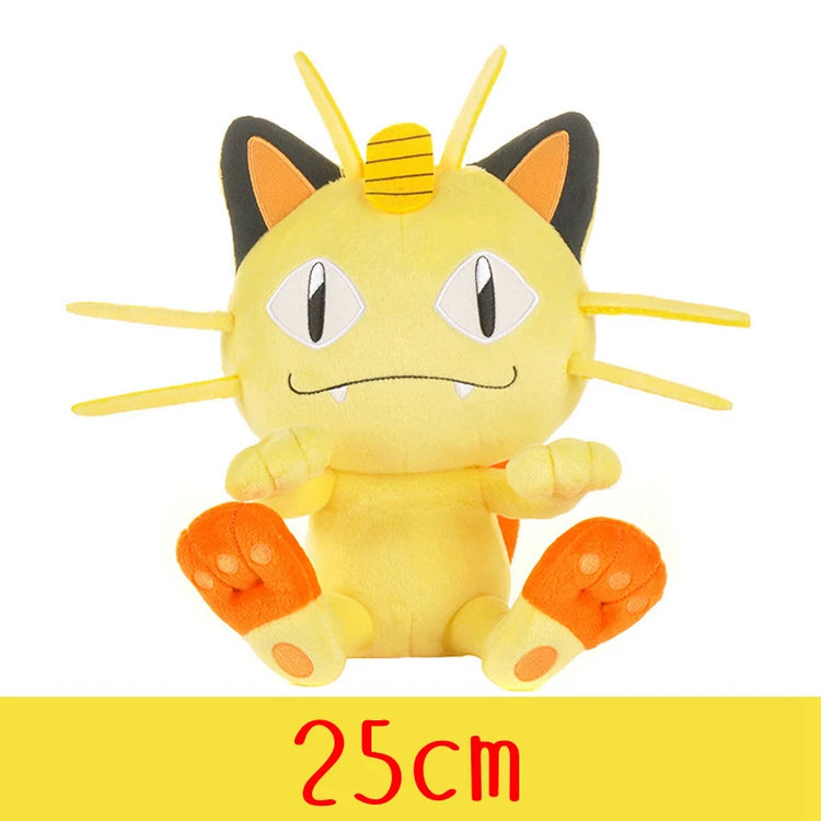Pokemon Plush Toys – High-Quality Pikachu, Charmander, Squirtle & Bulbasaur Stuffed Dolls with Tag, Cute Anime Cartoon Gift for Kids & Fans