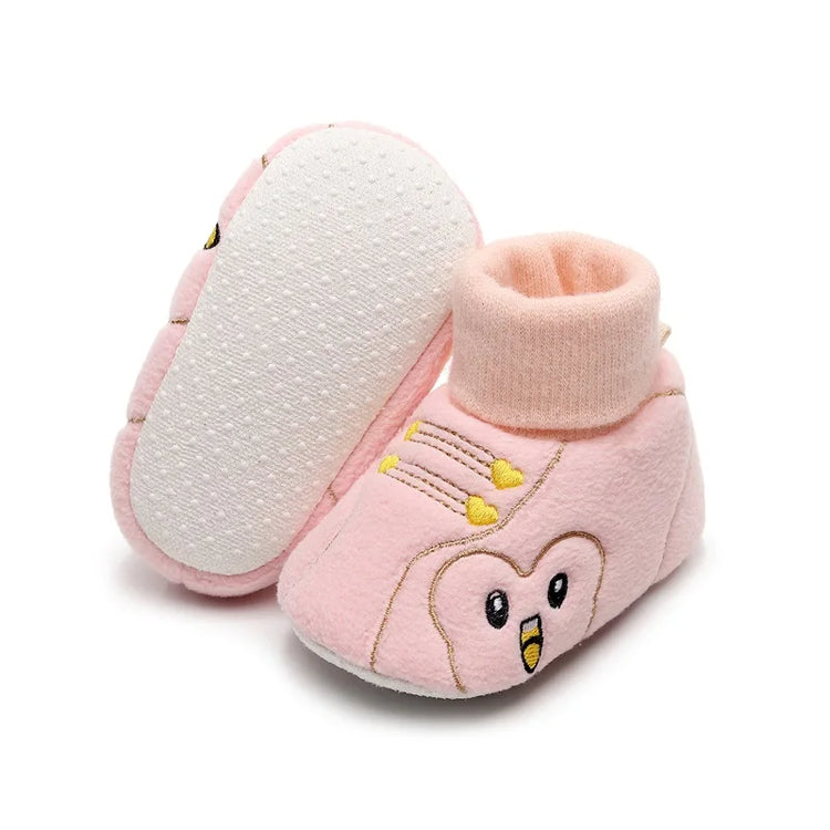 Adorable Animal Print Toddler Sneakers Soft Sole Slip-On Shoes for Baby Boys and Girls with Non-Slip Bottoms