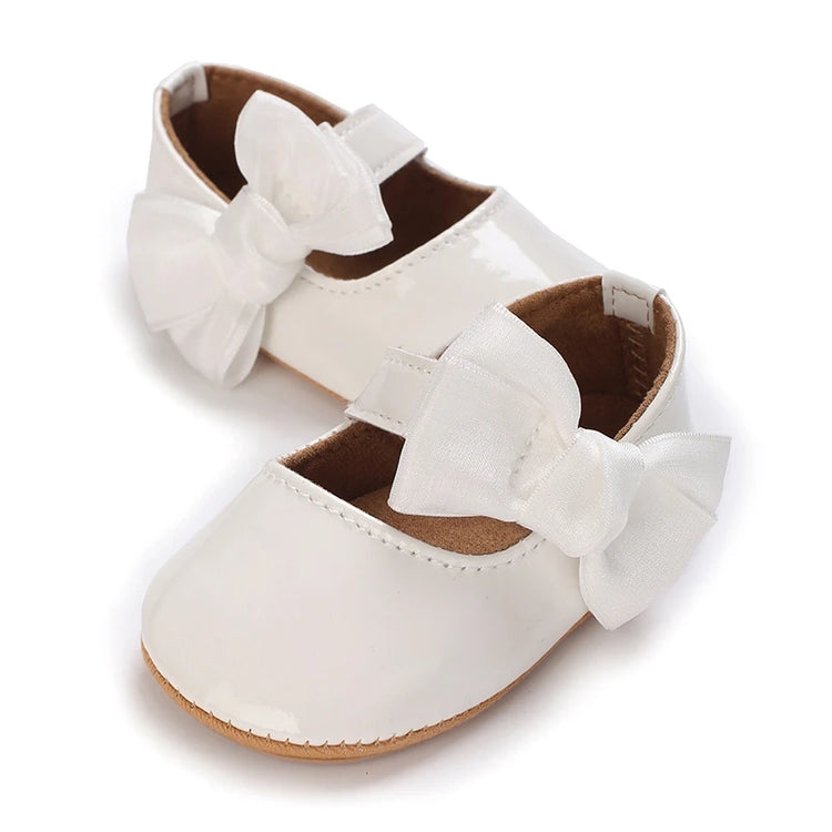 Adorable Baby Girls Bowknot Soft Sole Flats – Non-Slip First Walker Princess Shoes for Summer