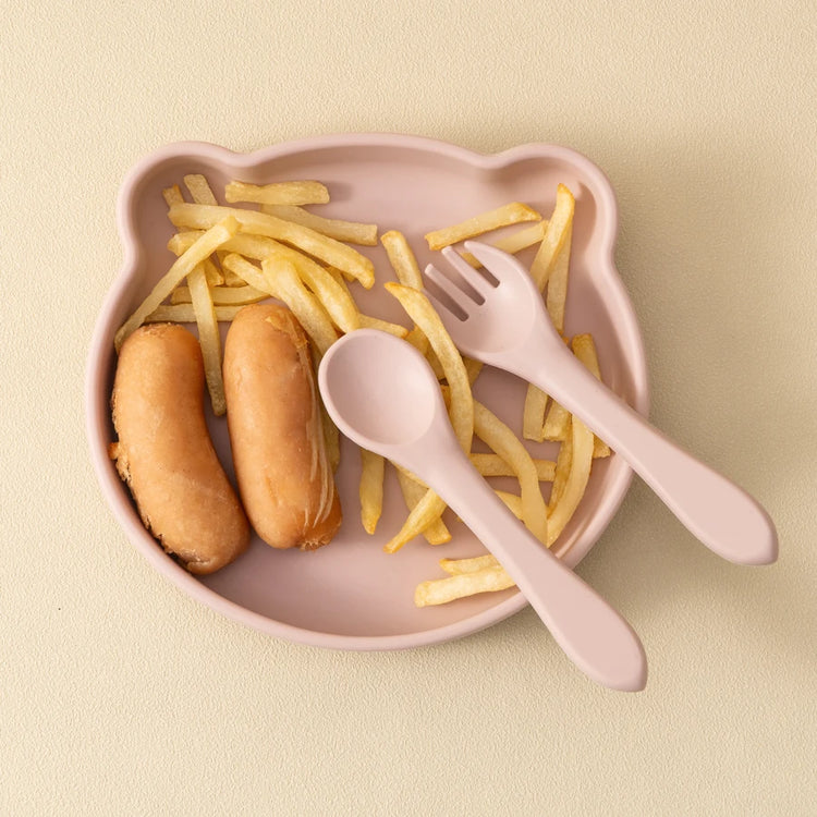Wholesale Silicone Baby Feeding Set BPA Free Suction Dishes Plate Feeding Sucker Bowl Spoon Fork Children Tableware Baby Stuff