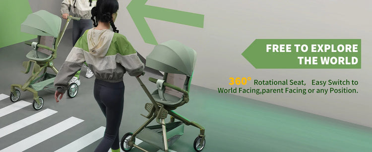 Baby Travel Stroller Mini ELF 2 Lightweight Baby Compact Stroller with 360° Reversible Seat Airplane Compatible Full Recline Erg
