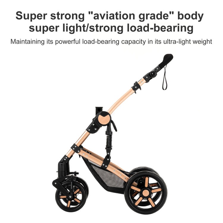 High quality newborn Lightweight Baby Stroller Folding Cart Comfort Baby Stroller 3 in 1 Child Safety Seat With ISOfix