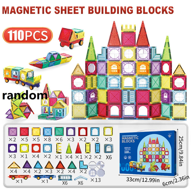 Colorful 3D Magnetic Building Blocks for Kids – Educational DIY STEM Toys to Enhance Fine Motor Skills, Creative Magnet Bricks for Toddlers & Children Ages 3+