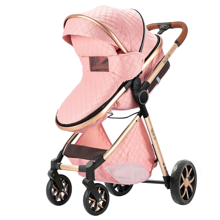 Lightweight 3-in-1 Baby Stroller with Isofix | High Landscape Travel System for Newborns to 6 Years