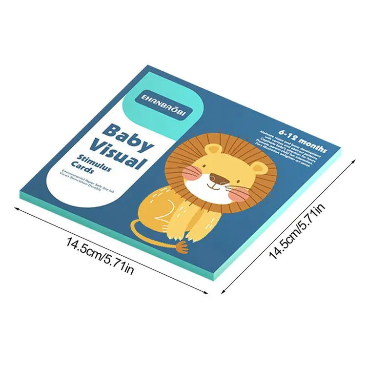 Visual Stimulation Flashcards Sensory Developmental Black White Card Brain Development Toys Black And White Cards For Kids Aged