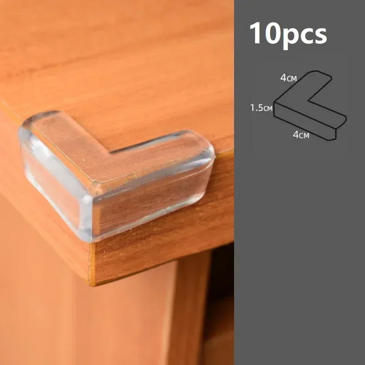 4pcs/10pcs Baby Safety Silicone Table Corner & Edge Guards – Anti-Collision Protection Cover for Furniture & Electrical Sockets