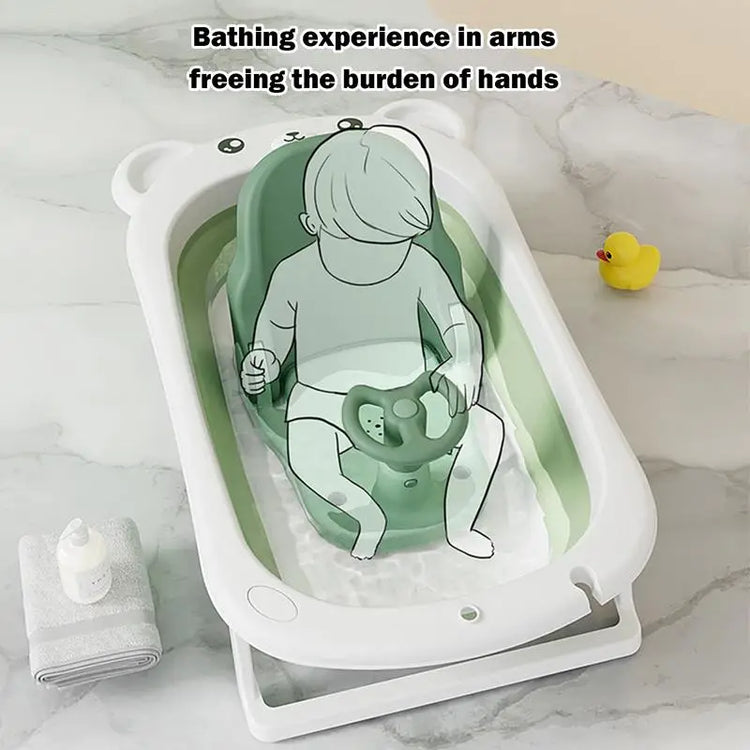 Toddler Bathtub Seat Toddler Shower Seat With Adjustable Backrest Portable Baby Bath Chair With Suction Cup Base Non-Slip Bath