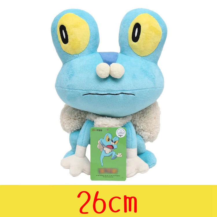 Pokemon Plush Toys – High-Quality Pikachu, Charmander, Squirtle & Bulbasaur Stuffed Dolls with Tag, Cute Anime Cartoon Gift for Kids & Fans