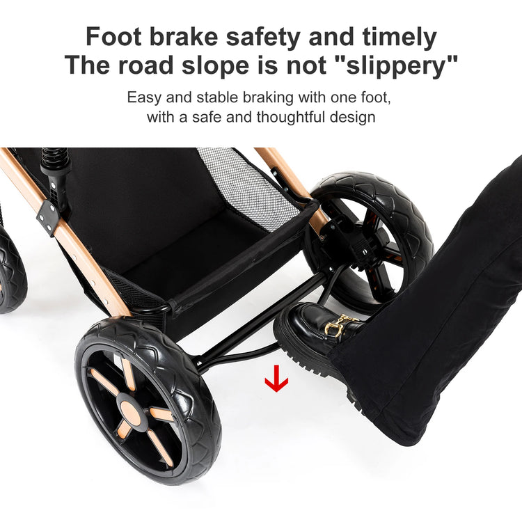 High quality newborn Lightweight Baby Stroller Folding Cart Comfort Baby Stroller 3 in 1 Child Safety Seat With ISOfix