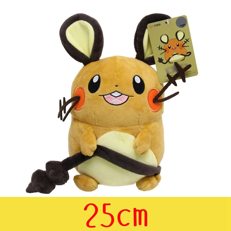Pokemon Plush Toys – High-Quality Pikachu, Charmander, Squirtle & Bulbasaur Stuffed Dolls with Tag, Cute Anime Cartoon Gift for Kids & Fans