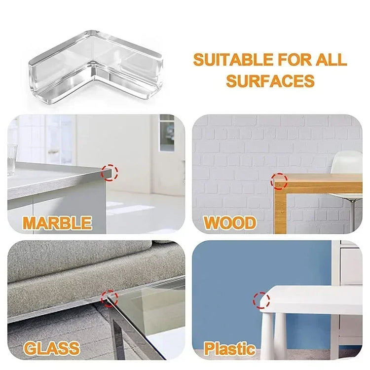 4pcs/10pcs Baby Safety Silicone Table Corner & Edge Guards – Anti-Collision Protection Cover for Furniture & Electrical Sockets