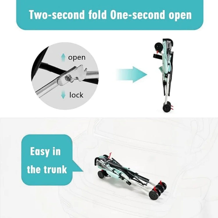 Ultra-Light Travel Stroller for Babies & Toddlers – One-Hand Fold, Airplane-Approved Umbrella Stroller, Compact & Lightweight