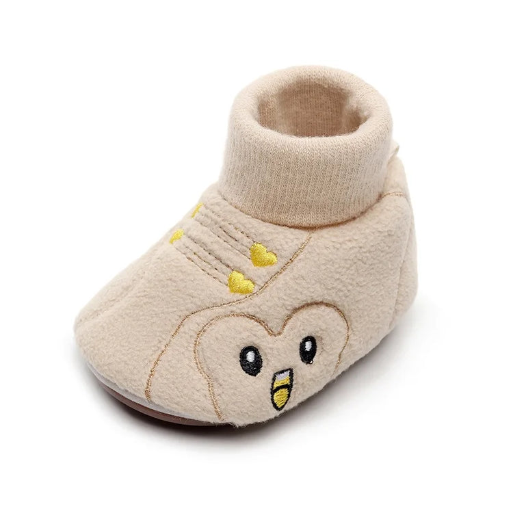 Adorable Animal Print Toddler Sneakers Soft Sole Slip-On Shoes for Baby Boys and Girls with Non-Slip Bottoms