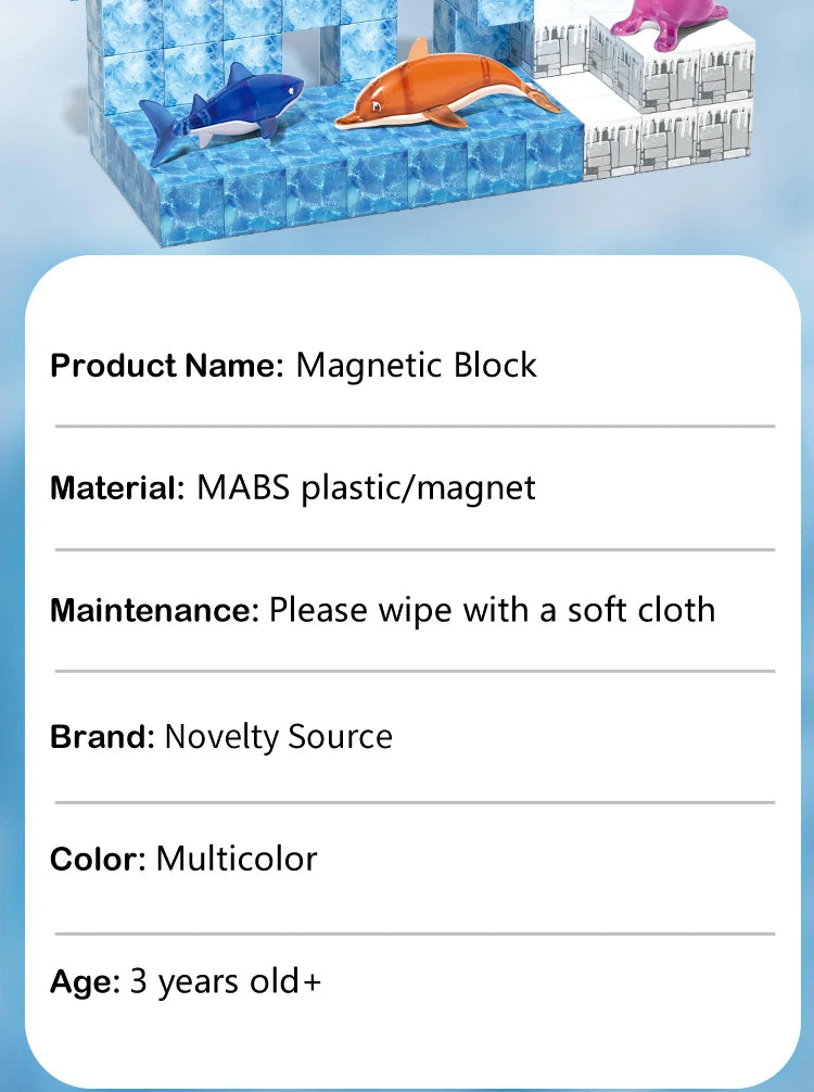 105PCS Magnetic Building Blocks for Kids – Creative STEM Educational Construction Set | Safe Sensory Toys for Ages 3+