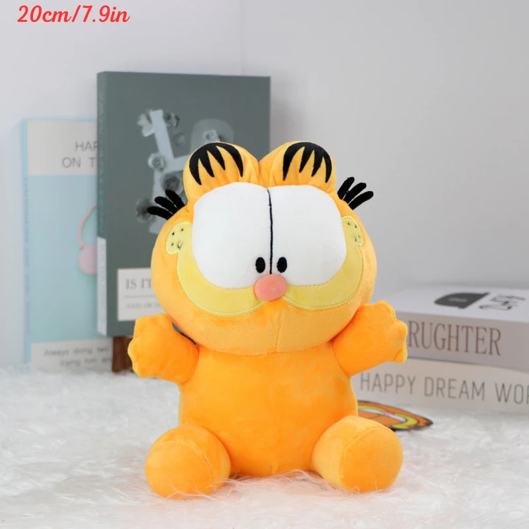 Original Garfield Family Plush Toys – Cute Cartoon Garfield & Odie Soft Stuffed Animals, Kawaii Peluche Dolls, Perfect Birthday Gifts for Kids & Fans