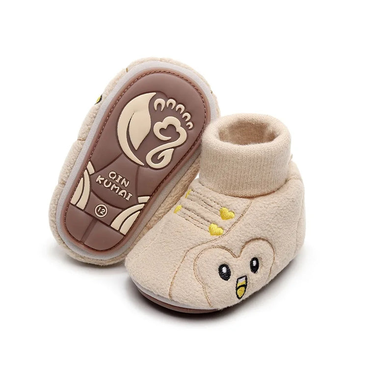 Adorable Animal Print Toddler Sneakers Soft Sole Slip-On Shoes for Baby Boys and Girls with Non-Slip Bottoms