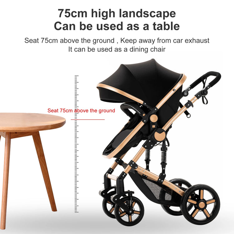 High quality newborn Lightweight Baby Stroller Folding Cart Comfort Baby Stroller 3 in 1 Child Safety Seat With ISOfix