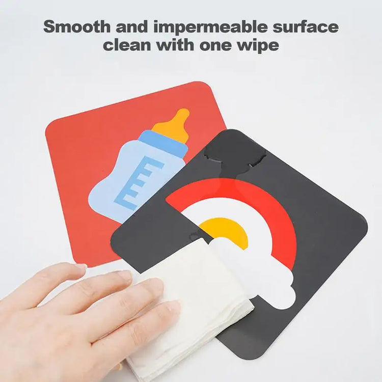 Visual Stimulation Flashcards Sensory Developmental Black White Card Brain Development Toys Black And White Cards For Kids Aged