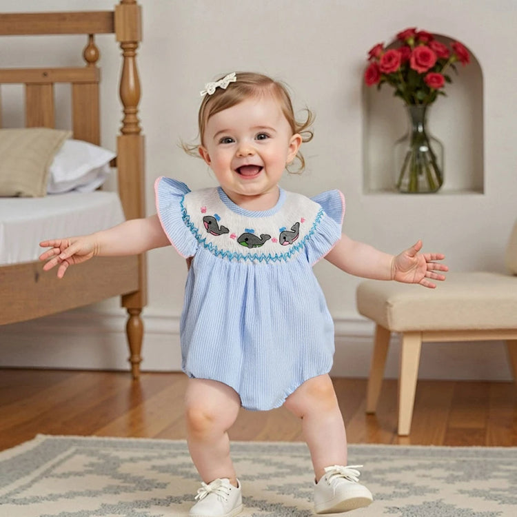 Adorable Toddler Mermaid Embroidered Dress with Ruffled Sleeves & Sparkly Sequins – Little Girls’ Summer Party Outfit