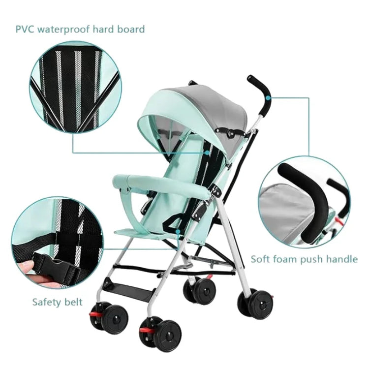 Ultra-Light Travel Stroller for Babies & Toddlers – One-Hand Fold, Airplane-Approved Umbrella Stroller, Compact & Lightweight