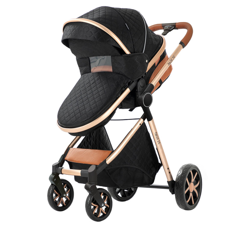 Lightweight 3-in-1 Baby Stroller with Isofix | High Landscape Travel System for Newborns to 6 Years