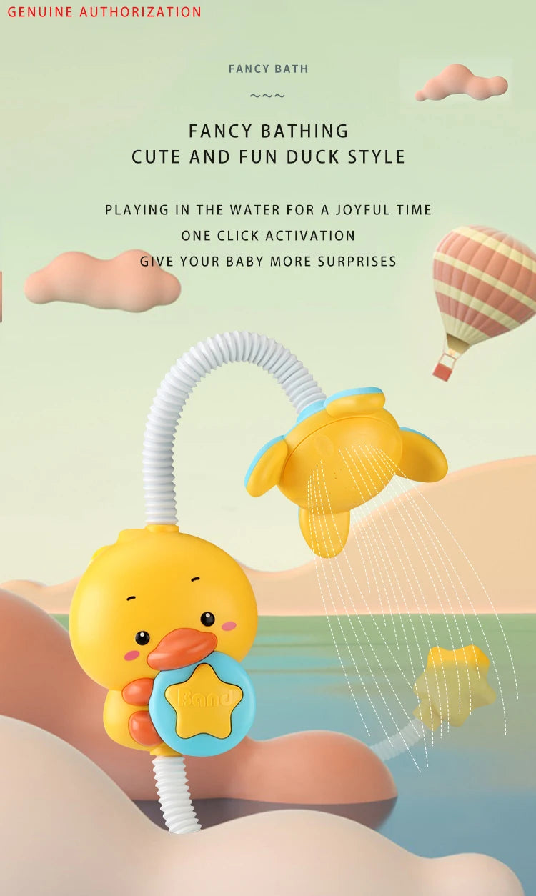 New Baby Bath Kids Toys Rainbow Shower Pipeline Yellow Ducks Slide Tracks Bathroom Educational Water Game for Children Gifts Toy