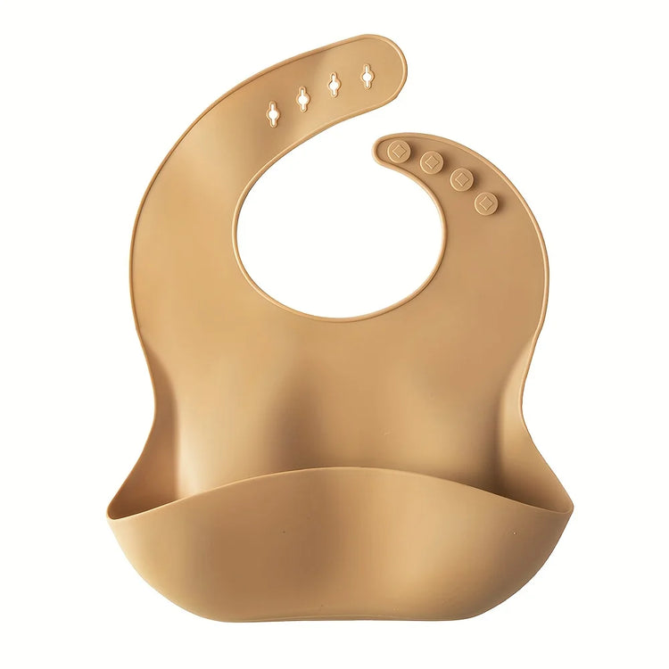 6 PCS Silicone Baby Feeding Set Baby Led Weaning Supplies Utensils Strong Suction 3 Divided Plate Spoon Fork Bowl Water Cup Bib