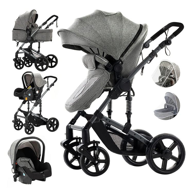 2-in-1 Lightweight Baby Stroller β Foldable Travel System for Newborn to Toddler | Comfort Ride & Free Shipping