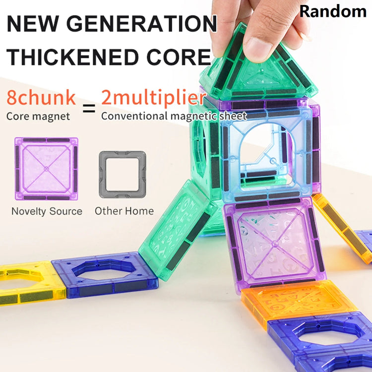 Colorful 3D Magnetic Building Blocks for Kids – Educational DIY STEM Toys to Enhance Fine Motor Skills, Creative Magnet Bricks for Toddlers & Children Ages 3+