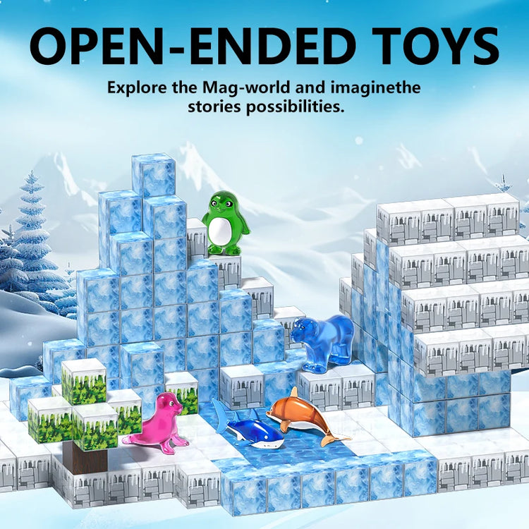 105PCS Magnetic Building Blocks for Kids – Creative STEM Educational Construction Set | Safe Sensory Toys for Ages 3+
