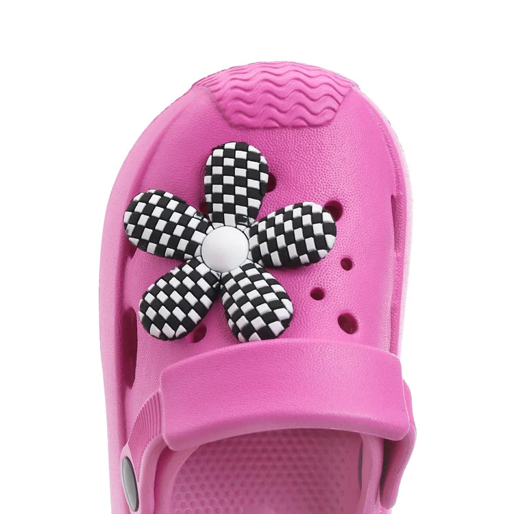 New Summer Kids Beach Slippers – Soft Anti-Slip Flower Garden Sandals for Boys & Girls, Lightweight Breathable Outdoor Shoes