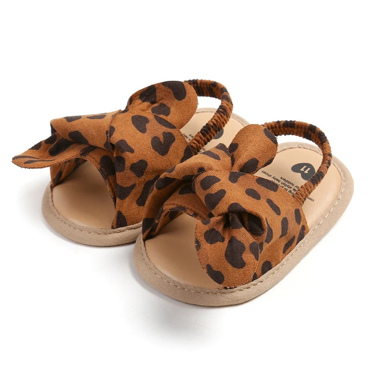 Adorable Baby Girl Sandals with Bowknot – Soft Non-Slip Sole Princess First Walker Shoes for Summer, Beach & Party
