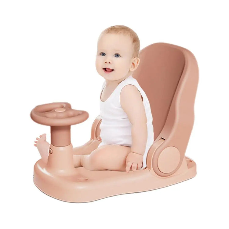 Toddler Bathtub Seat Toddler Shower Seat With Adjustable Backrest Portable Baby Bath Chair With Suction Cup Base Non-Slip Bath
