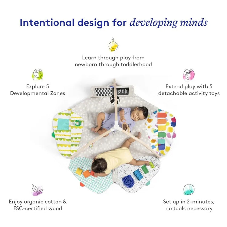 The Play Gym – Award-Winning Baby Activity Gym & Play Mat, Stage-Based Montessori Developmental Gym for Babies to Toddlers