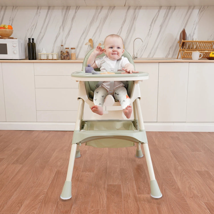 Portable Foldable Baby Dining Chair – Lightweight High Chair with Detachable Tray | Model 803C | Compact Feeding Seat for Infants & Toddlers