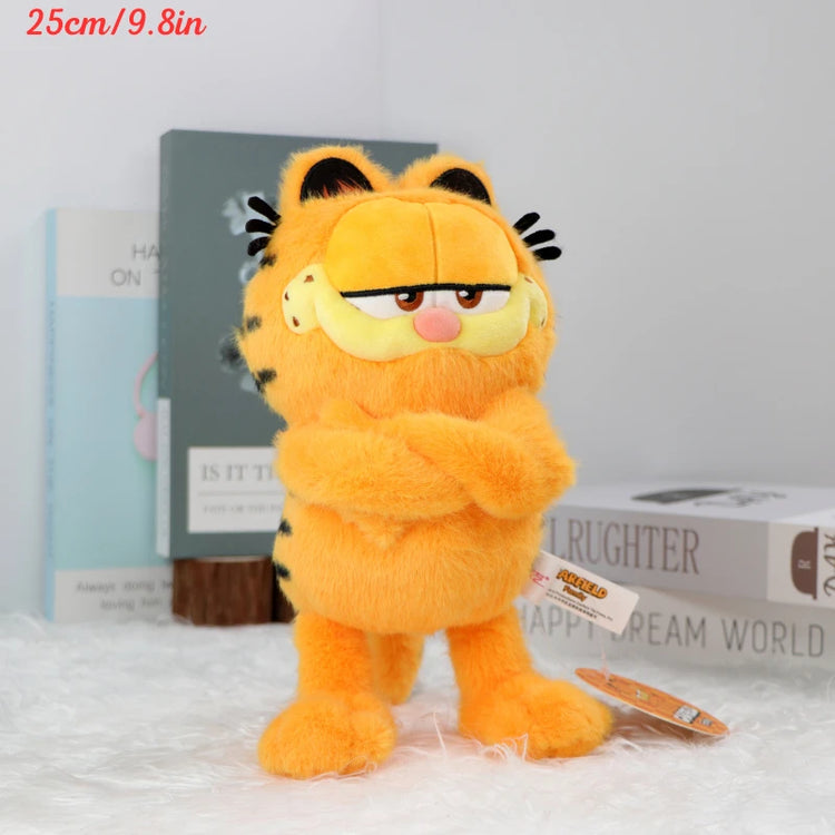 Original Garfield Family Plush Toys – Cute Cartoon Garfield & Odie Soft Stuffed Animals, Kawaii Peluche Dolls, Perfect Birthday Gifts for Kids & Fans