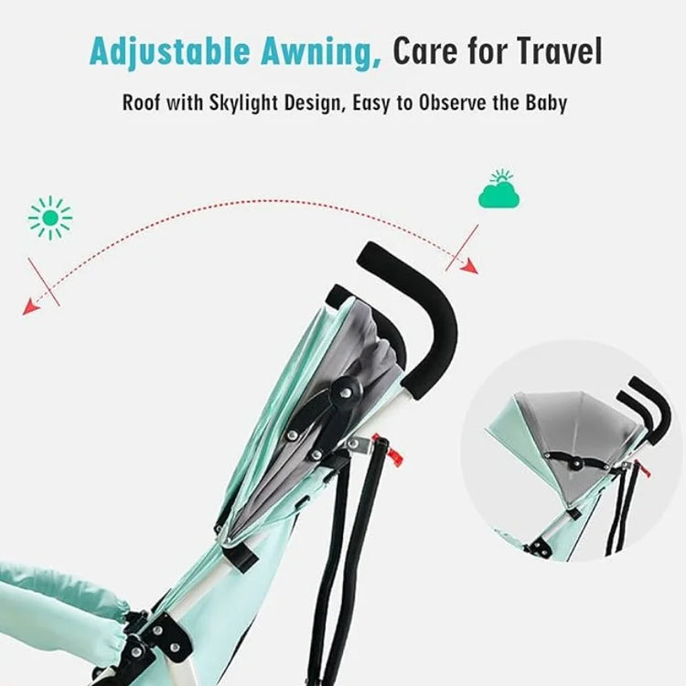 Ultra-Light Travel Stroller for Babies & Toddlers – One-Hand Fold, Airplane-Approved Umbrella Stroller, Compact & Lightweight