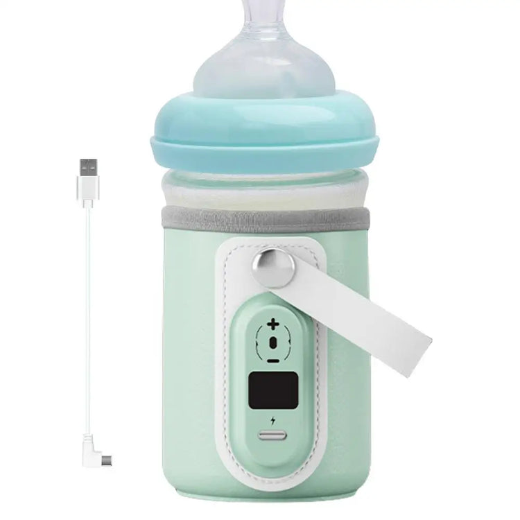 Baby Nursing Bottle Heater Safe Insulated Bag USB Rechargeable Milk Water Warmer Cover For Infant Outdoor Traveling Accessories