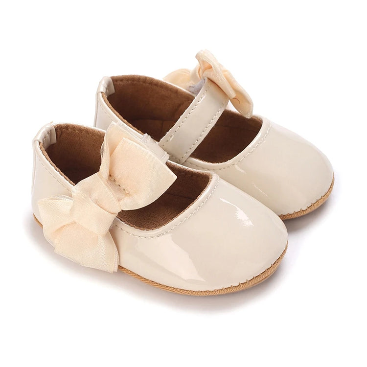 Adorable Baby Girls Bowknot Soft Sole Flats – Non-Slip First Walker Princess Shoes for Summer