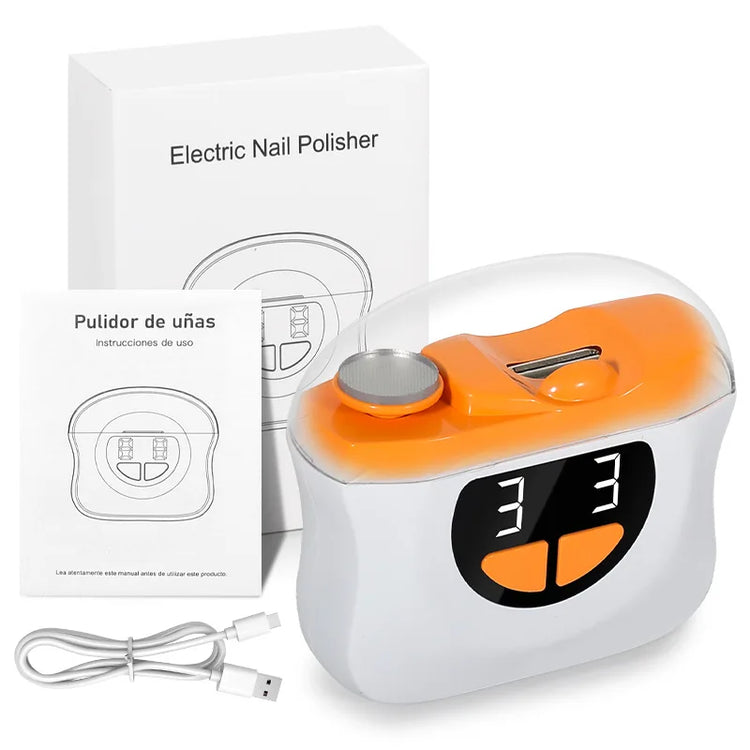 2-in-1 Baby Electric Nail Clippers – Gentle & Quiet Nail Trimmer with Anti-Splash Design, Safe Manicure Tool for Newborns, Infants & Toddlers