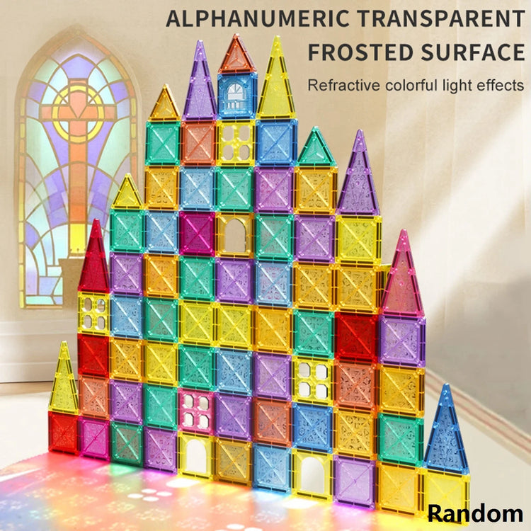 Colorful 3D Magnetic Building Blocks for Kids – Educational DIY STEM Toys to Enhance Fine Motor Skills, Creative Magnet Bricks for Toddlers & Children Ages 3+