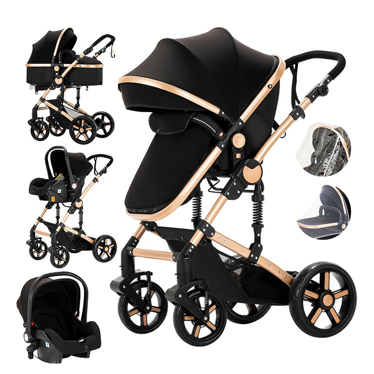 2-in-1 Lightweight Baby Stroller β Foldable Travel System for Newborn to Toddler | Comfort Ride & Free Shipping