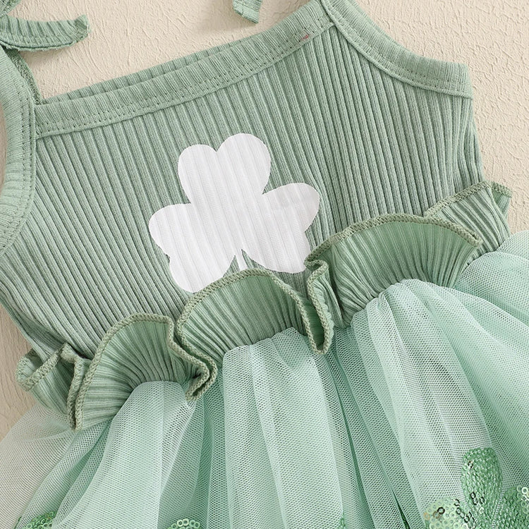 Baby Boy Irish Romper Suit with Clover Print – St. Patrick’s Day Short Sleeve Button-Up Outfit