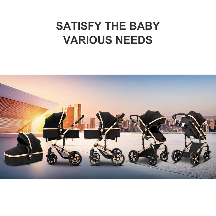 High quality newborn Lightweight Baby Stroller Folding Cart Comfort Baby Stroller 3 in 1 Child Safety Seat With ISOfix