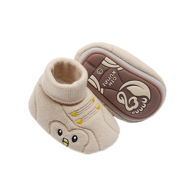 Adorable Animal Print Toddler Sneakers Soft Sole Slip-On Shoes for Baby Boys and Girls with Non-Slip Bottoms