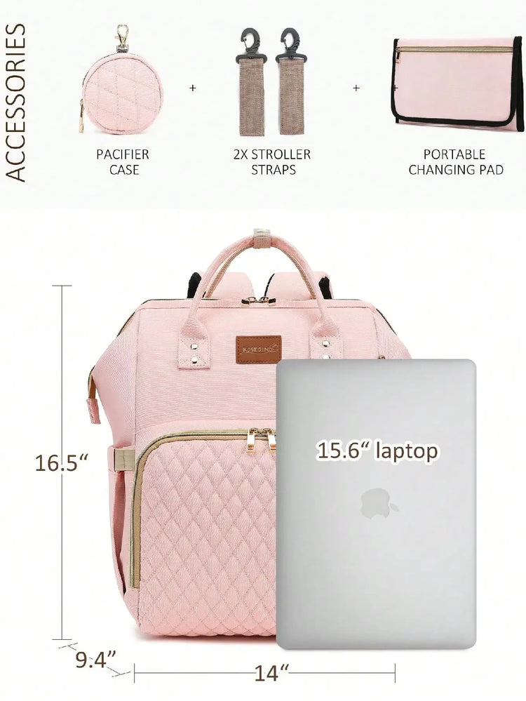 Diaper Bag Backpack With Changing Pad Pacifier Case, Baby Bag for Boy Girl Toddler Waterproof Travel Diaper Bag for Mom